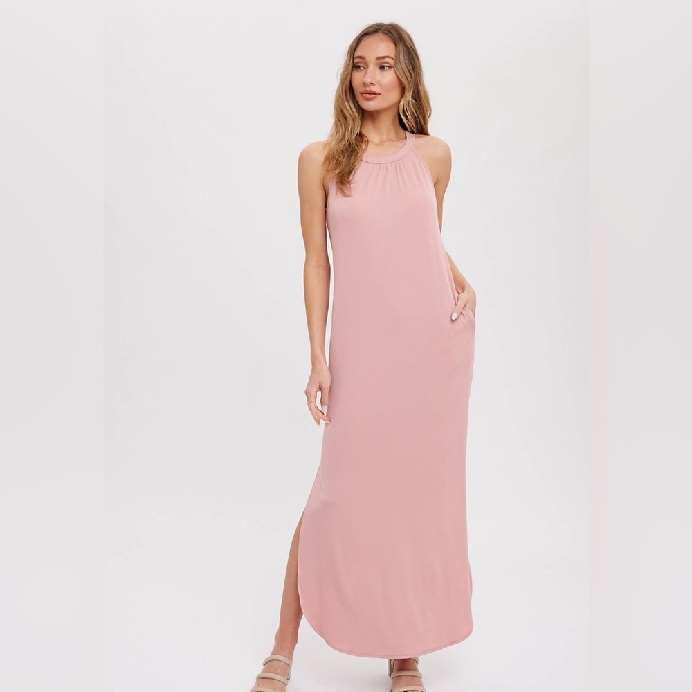 Maxi dress in color Rose
